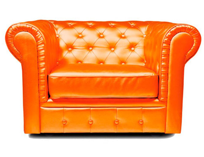 Chesterfield Oranje Zonder Label Vrijstaand Wide